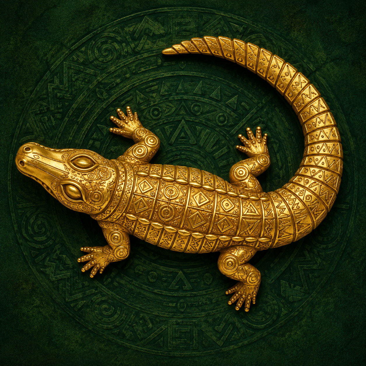Caimán de Oro — símbolo sagrado del pueblo Zenú